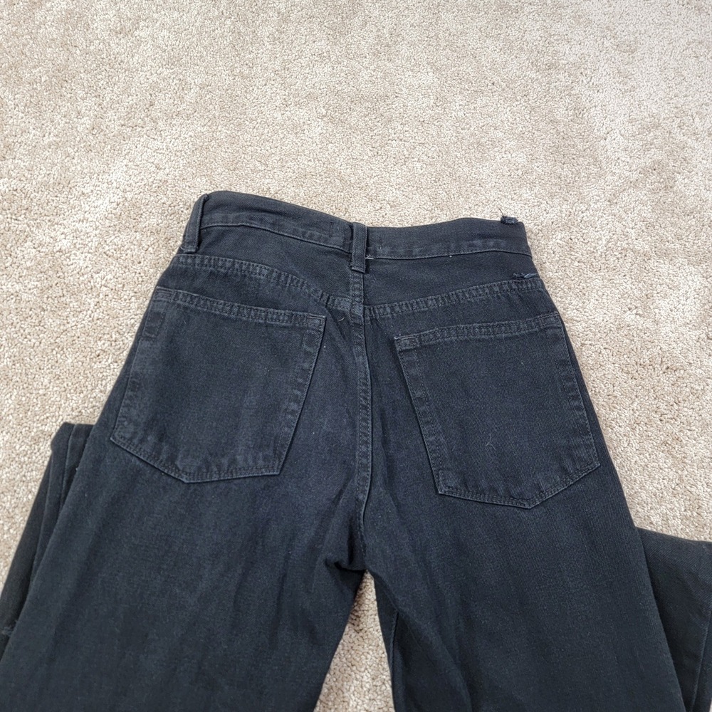 JBD Distressed‎ Black Denim Jeans Ripped High Waist Casual Pants Size 24 - Picture 7 of 8